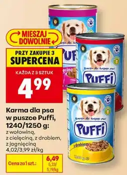Biedronka Karma dla psa w puszcze Puffi oferta