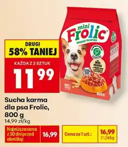 Biedronka Sucha karma dla psa Frolic oferta