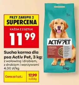Biedronka Sucha karma dla psa Activ Pet oferta