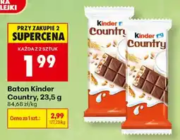 Biedronka Baton Kinder Country oferta