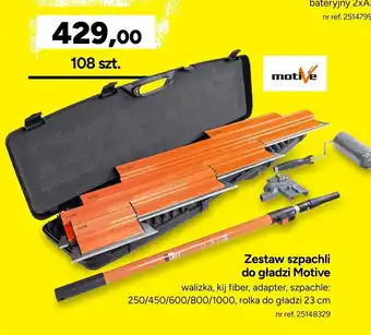 Zestaw szpachli do gładzi Motive