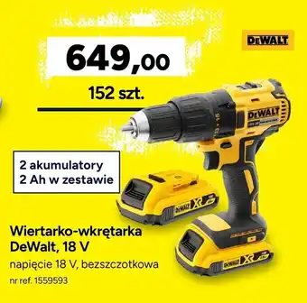 Wiertarko-wkrętarka DeWalt, 18 V