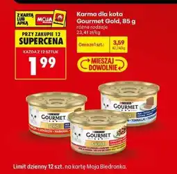 Biedronka Karma dla kota Gourmet Gold, 85 g oferta