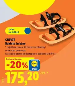 Lidl Crivit Rakiety śnieżne oferta