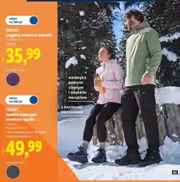 Lidl CRIVIT Legginsy termiczne damskie oferta