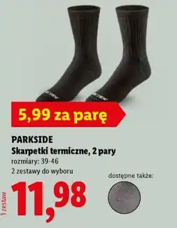 Lidl Skarpetki termiczne PARKSIDE oferta
