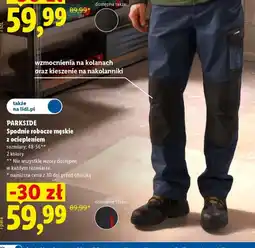 Lidl Parkside Spodnie robocze męskie z ociepleniem oferta