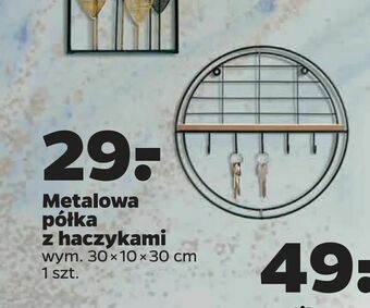 Netto Metalowa półka z haczykami oferta