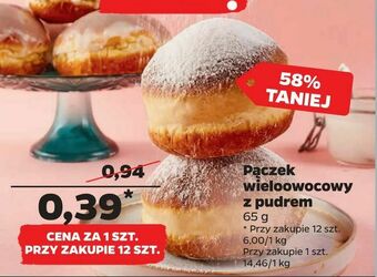 Netto Pączek wieloowocowy z pudrem oferta