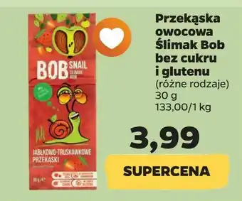 Netto Przekąska owocowa Ślimak Bob bez cukru i glutenu oferta