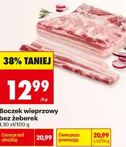 Biedronka Boczek wieprzowy bez żeberek oferta