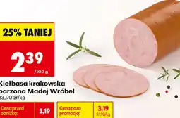 Biedronka Kiełbasa krakowska parzona Madej Wróbel oferta