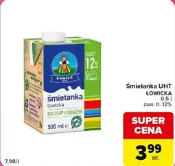 Carrefour Market Śmietanka UHT ŁOWICKA oferta