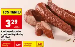 Biedronka Kiełbasa krucha z galaretką Madej Wróbel oferta