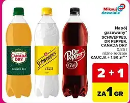 Carrefour Market Napój gazowany Schweppes, Dr Pepper, Canada Dry oferta