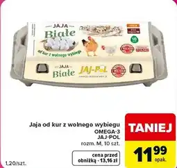 Carrefour Market Jaja od kur z wolnego wybiegu OMEGA-3 JAJ-POL rozm. M, 10 szt oferta
