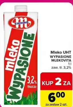Carrefour Market Mleko UHT WYPASIONE MLEKOVITA oferta