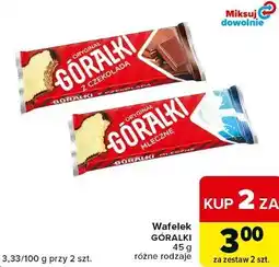 Carrefour Market Wafelek Góralki 45 g różne rodzaje oferta