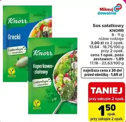 Carrefour Market Sos sałatkowy KNORR 8 - 11 g różne rodzaje oferta
