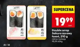 Biedronka Double wrap Sakura surowy łosoś, 210 g oferta