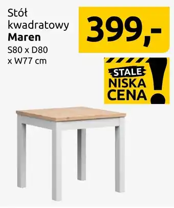Black Red White Stół kwadratowy Maren oferta