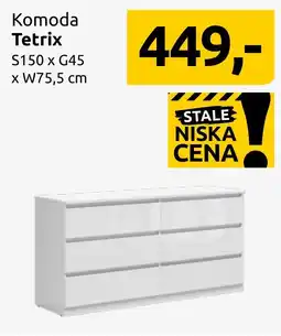 Black Red White Komoda Tetrix oferta