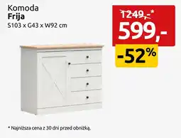 Black Red White Komoda Frija oferta