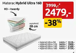 Black Red White Materac Hybrid Ultra 160 oferta
