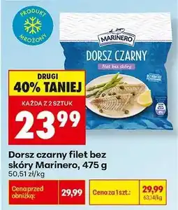 Biedronka Dorsz czarny Filet bez skóry Marinero, 475 g oferta