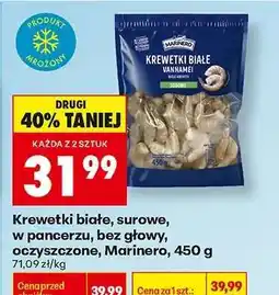Biedronka Krewetki białe surowe , w pancerzu , bez głowy oczyszczone , Marinero 450 g oferta