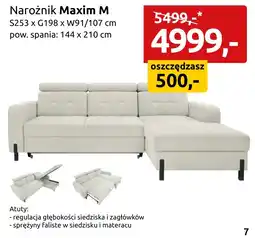Black Red White Narożnik Maxim M oferta