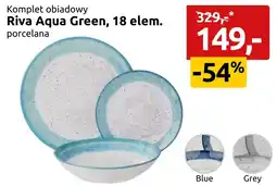 Black Red White Komplet obiadowy Riva Aqua Green oferta