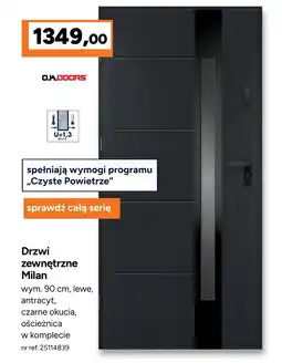 Bricoman Drzwi zewnętrzne Milan oferta