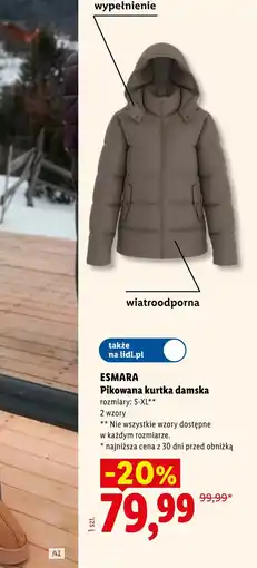 Lidl Kurtka damska Esmara oferta