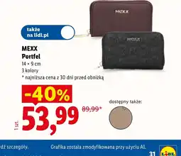Lidl Portfel Mexx oferta