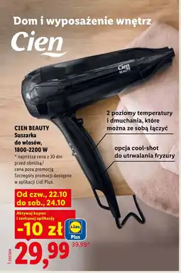 Lidl Suszarka do włosów Cien oferta