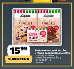 Netto Zestaw mieszanek do ciast + forma do pieczenia Lucatto oferta