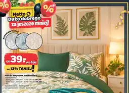 Netto Pościel satynowa z mikrofibry 160x200 cm oferta