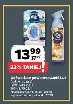 Netto Odświeżacz powietrza Ambi Pur Air Mist oferta
