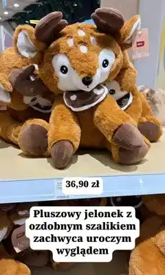 MR. DIY Pluszowy jelonek z ozdobnym szalikiem oferta