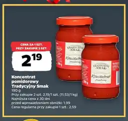 Netto Koncentrat pomidorowy Tradycyjny Smak oferta