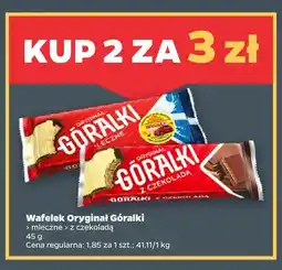 Netto Wafelek Oryginał Góralki z czekoladą oferta