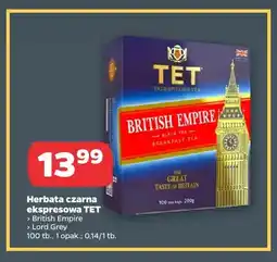 Netto Herbata czarna ekspresowa TET British Empire oferta