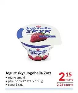Makro Jogurt skyr Jogobella Zott oferta