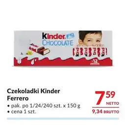 Makro Czekoladki Kinder Ferrero oferta