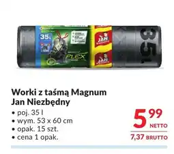 Makro Worki z taśmą Magnum 35 l Jan Niezbędny oferta