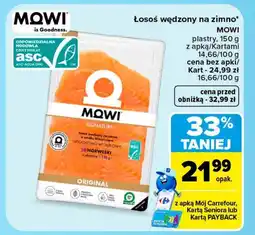 Carrefour Łosoś wędzony MOWI oferta