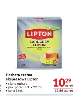 Makro Herbata czarna ekspresowa Lipton oferta