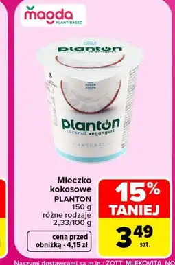 Carrefour Mleczko kokosowe Planton oferta