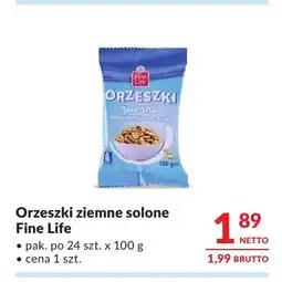 Makro Orzeszki ziemne solone Fine Life oferta